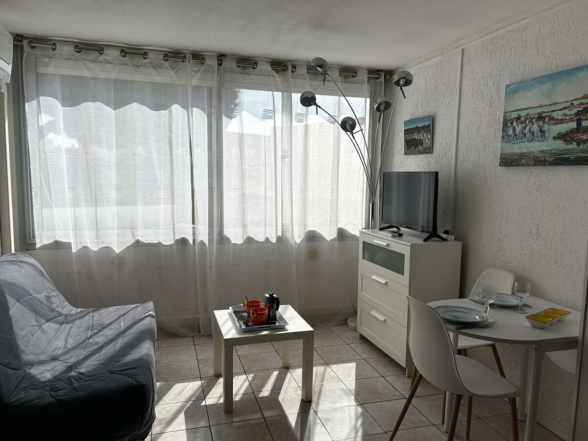 Studio climatisé les pieds dans l'eau à Port Camargue - Photo 1