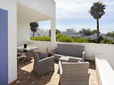 Location appartement à Tavira, Appartement Terrasse de Paix avec Climatisation à Cabanas