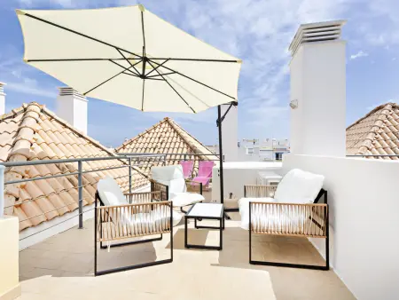 Location appartement à Tavira, Charmant Appart Cabanas avec Balcon et Piscine