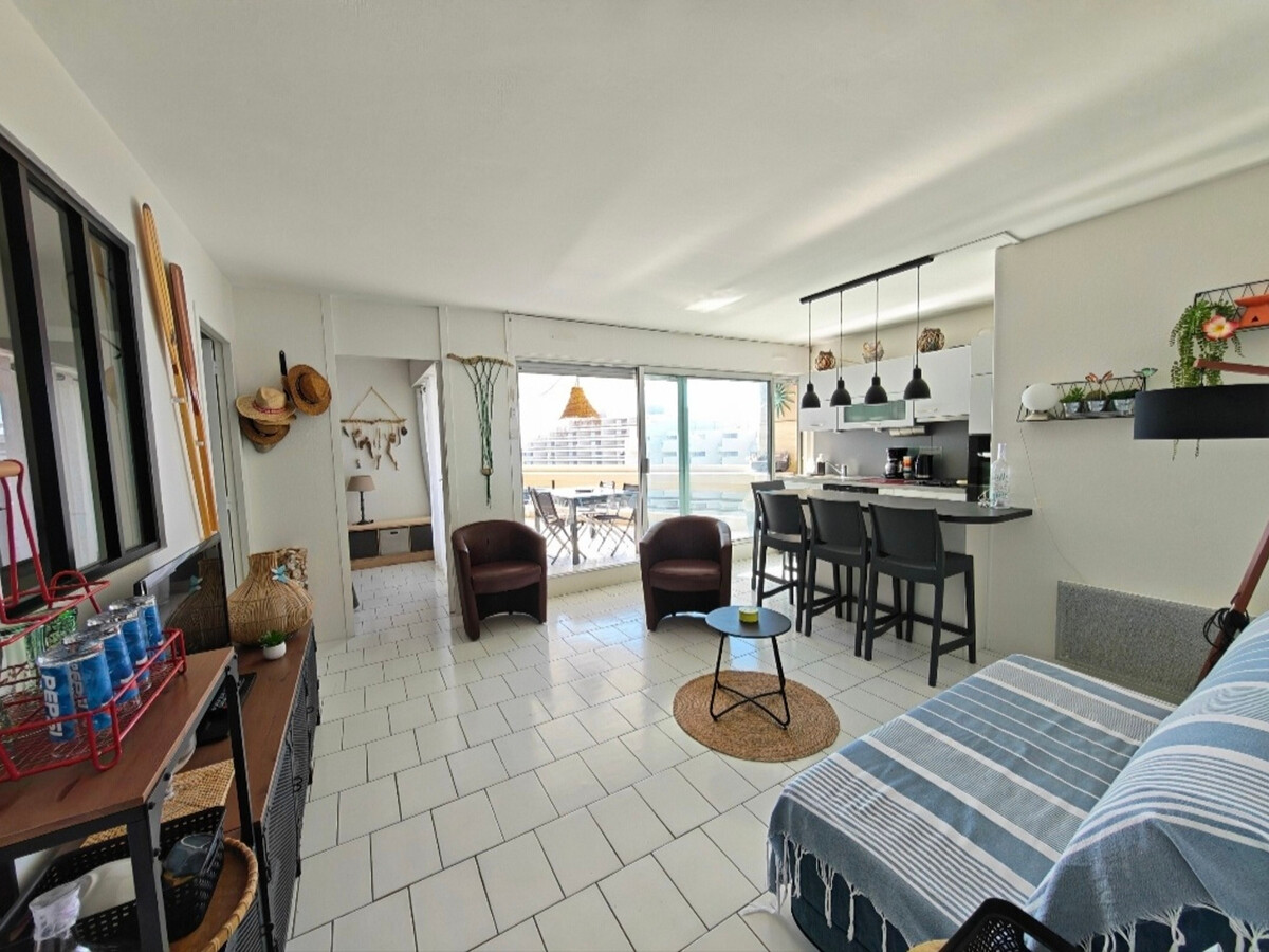 T2 cabine 44m² vue mer - 5ème étage Canet-en-Roussillon - Photo 3