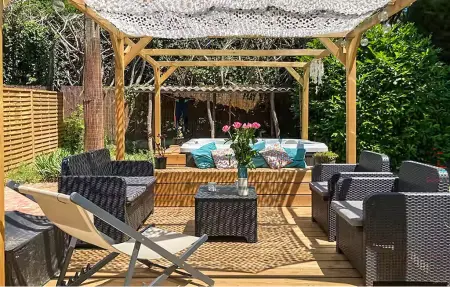 Jolie Maison avec jacuzzi, Maison 8 personnes à Vensac - Photo 8