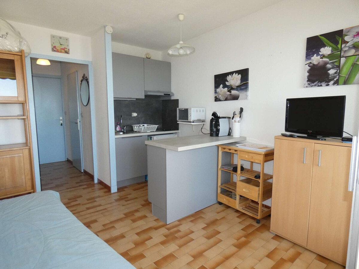 Studio cabine 4 pers. vue mer, piscine, parking à La Grande-Motte - Photo 2