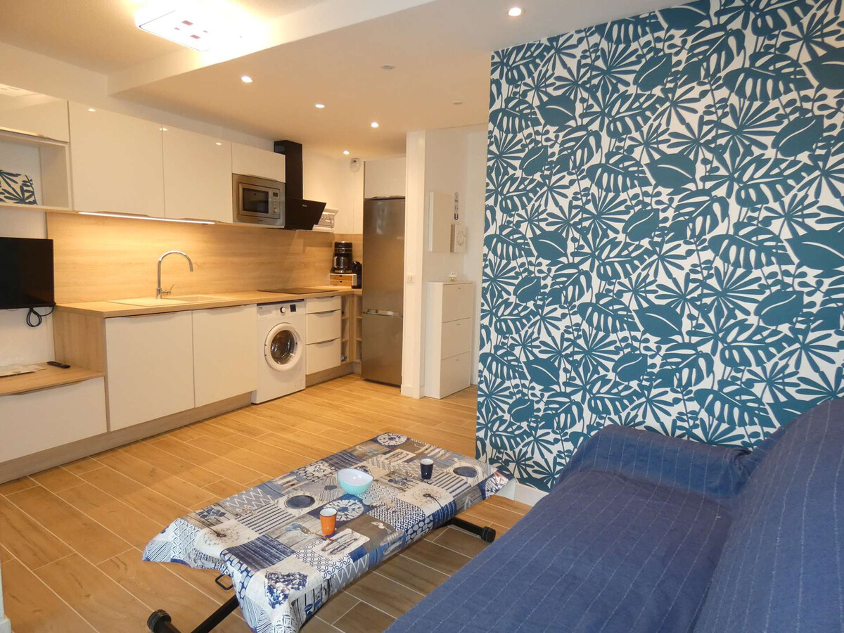 Studio cabine 4 pers. à 150m de la plage, parking privé - Photo 2