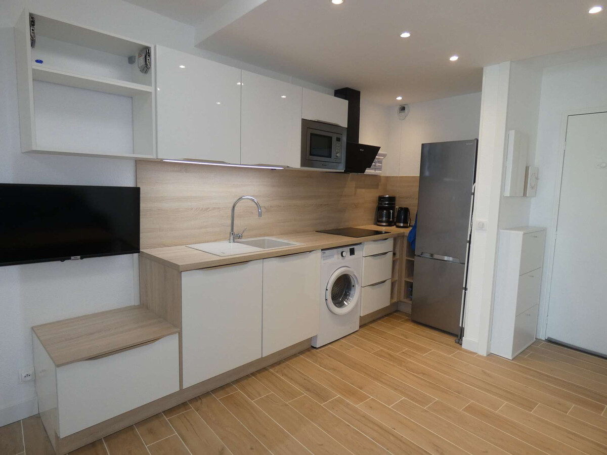 Studio cabine 4 pers. à 150m de la plage, parking privé - Photo 4