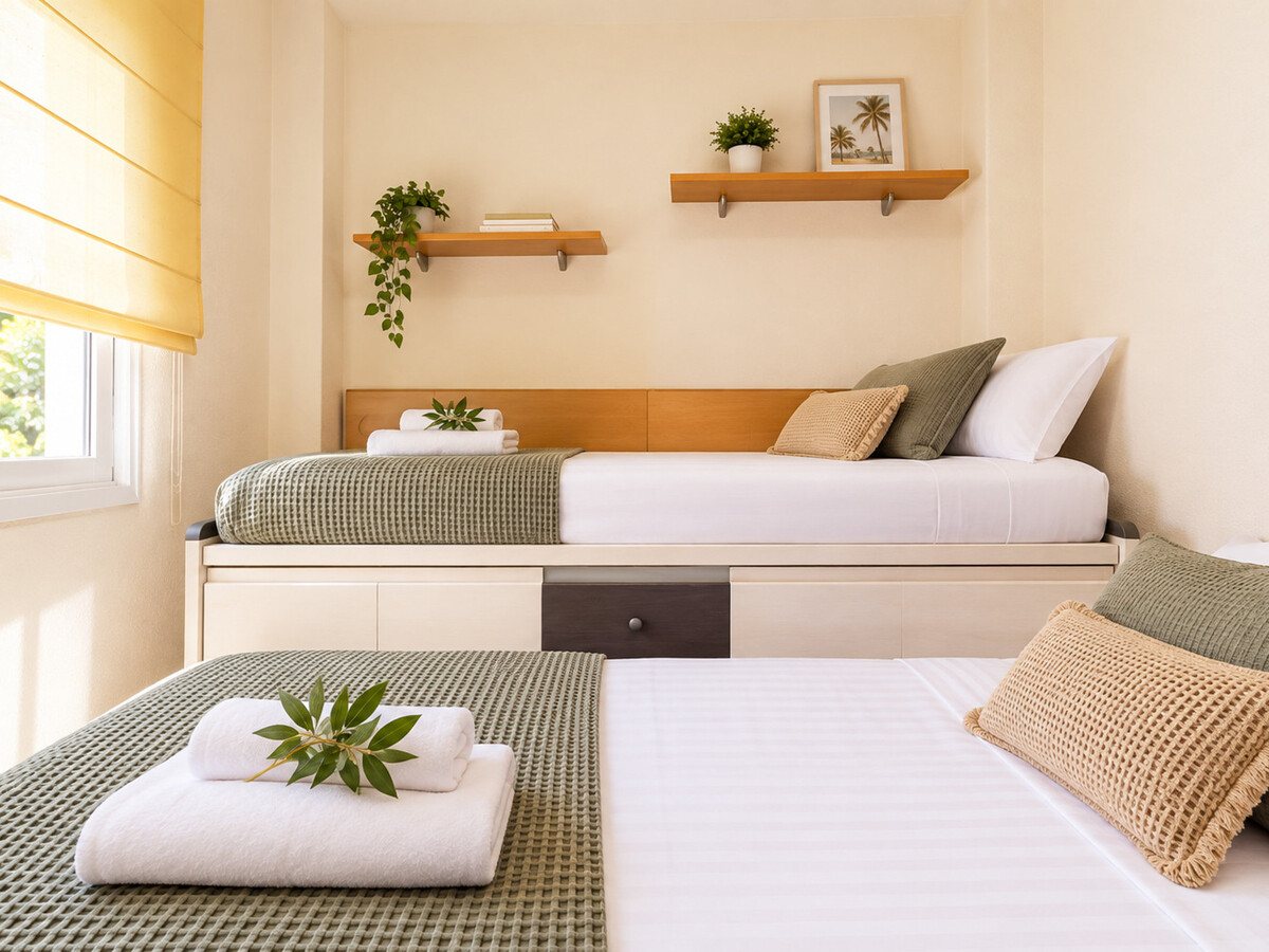 Appartement 4 chambres avec clim et parking - 10 pers. - Photo 11