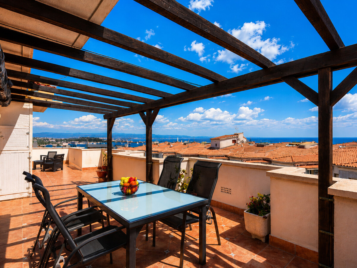 Penthouse vue mer, clim - 6 pers., Appartement 6 personnes à La Pineda - Photo 2