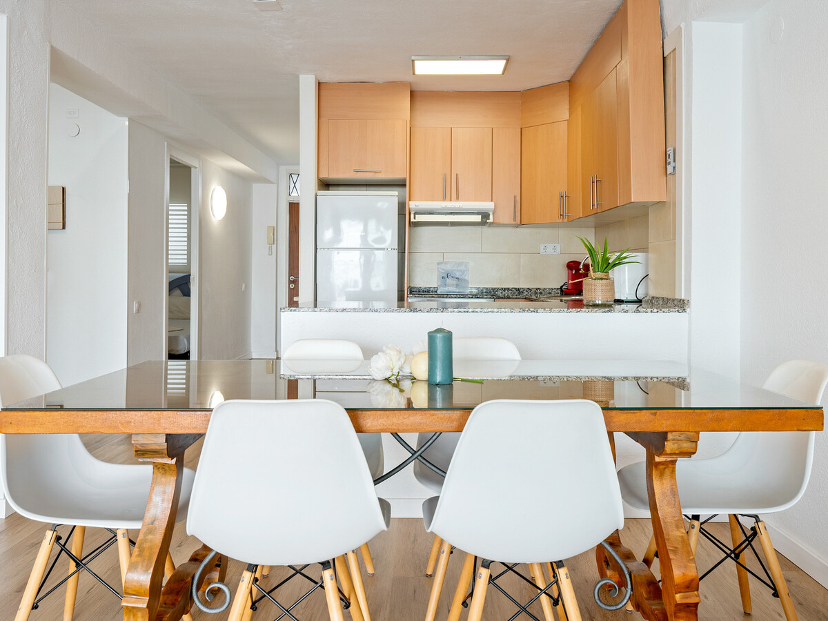 Appartement 6 pers. vue mer, 1ère ligne plage La Pineda - Photo 7