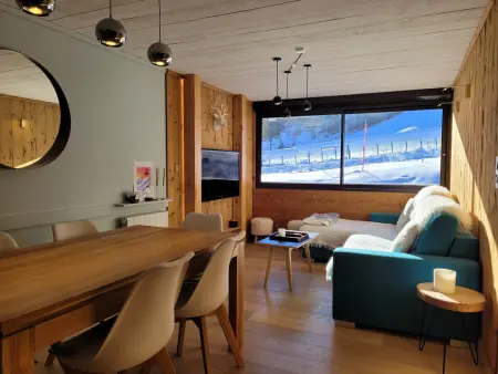Location appartement à Pra Loup, Appartement duplex avec vue montagne - 6 pers.