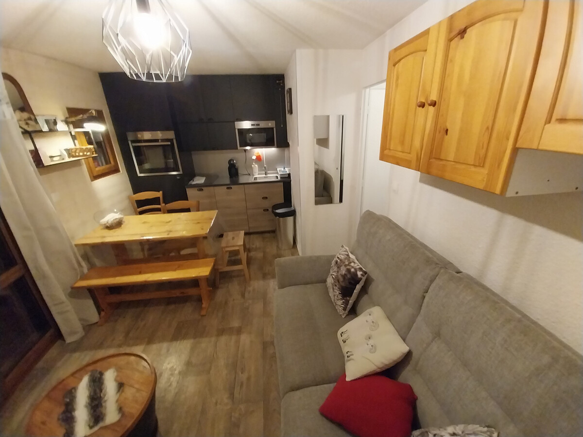 Studio cabine 4 pers avec balcon à Valloire - Photo 2