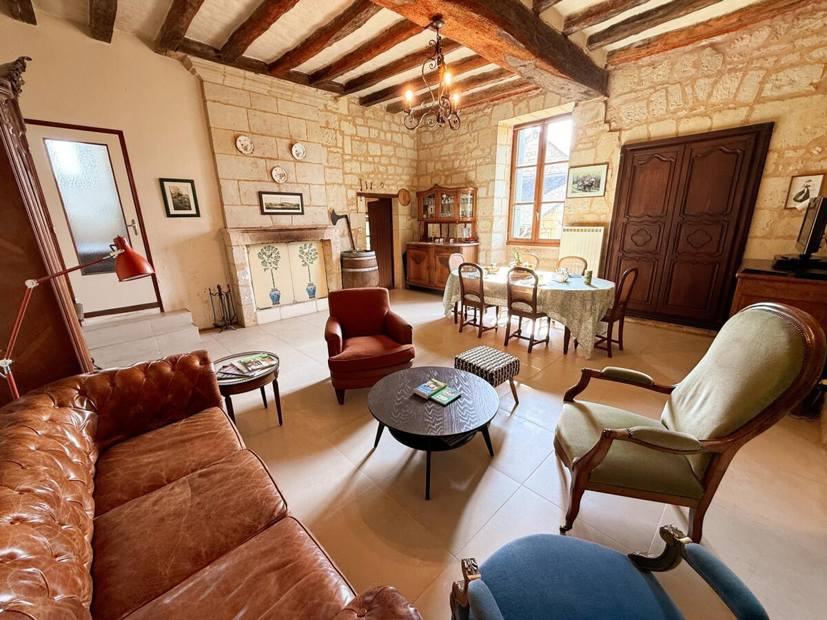 Gîte XVIIe siècle avec jardin clos à Lerné - Photo 8