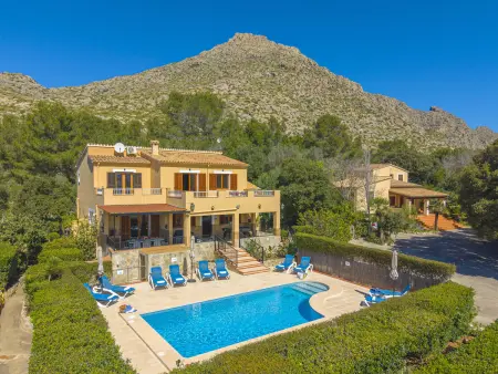Location villa à Pollença, Villa spacieuse, vue montagne - 10 pers.