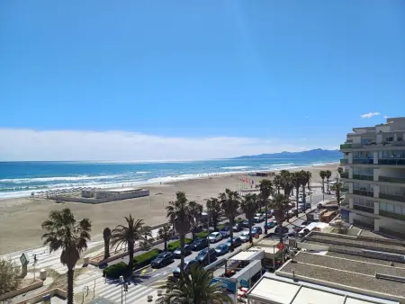 Location appartement à Canet Plage, Studio lumineux vue mer - 4 pers.
