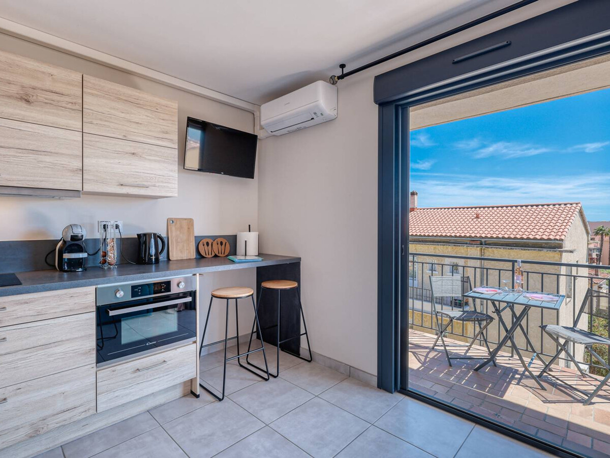 Studio climatisé avec terrasse, 4 min plage - Photo 12