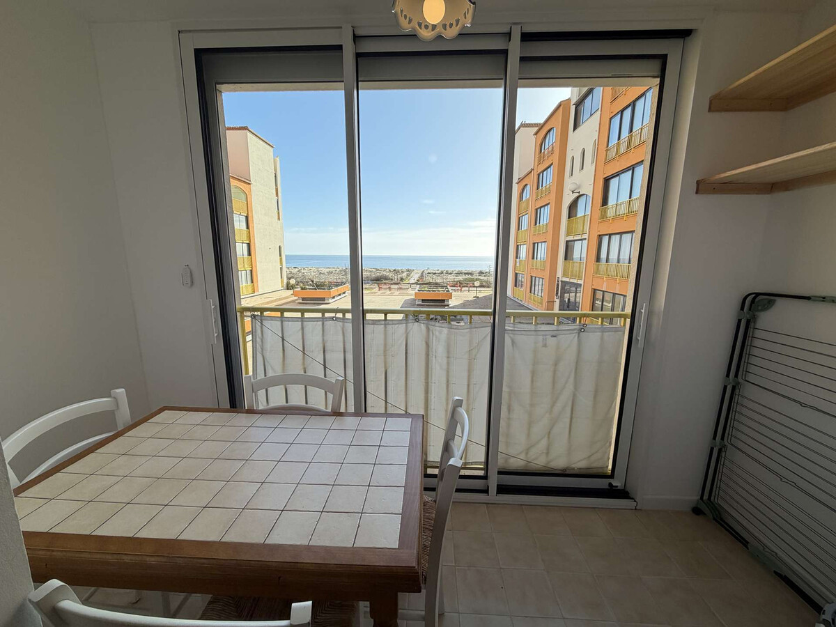 Studio cabine vue mer au Barcarès, 50 m de la plage - Photo 1
