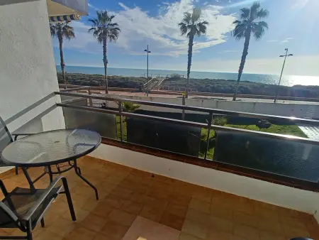 Appart 1ère ligne plage Peñíscola, terrasse vue mer : photo 8