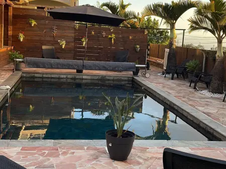 Appartement avec piscine chauffée et vue mer au Tampon : photo 16