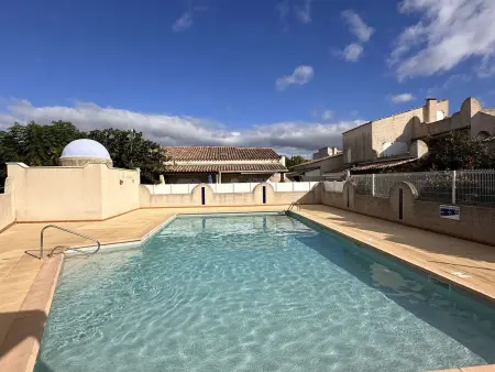 T2 mezzanine climatisé à Cap d'Agde avec piscine : photo 16