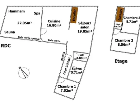 Gîte 6 pers. avec spa, sauna et hammam : photo 34