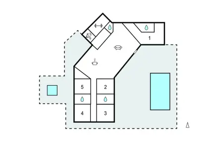Maison 10 personnes avec piscine chauffée et sauna à Tarnès : photo 26
