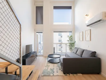 Location appartement à Madrid, Loft industriel avec piscine - Madrid