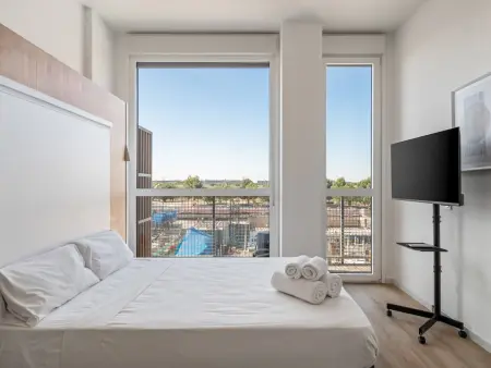 Studio moderne Madrid avec piscine et parking : photo 6