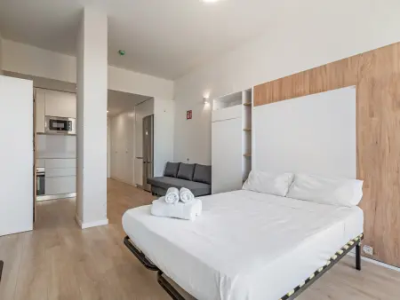 Studio moderne Madrid avec piscine et parking : photo 8