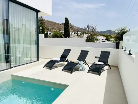 Location maison à Nerja, Villa moderne, vue mer - 6 pers.