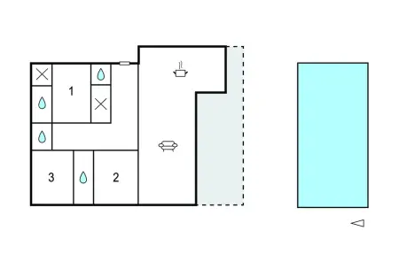 Maison avec piscine privée, Maison 6 personnes à Saumane de Vaucluse - Photo 15