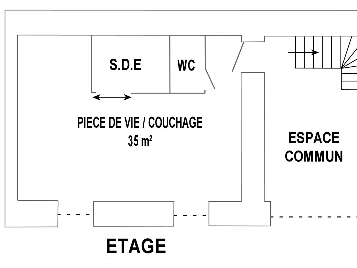 Studio calme au Château de la Gressière, 1 km plages - Photo 21