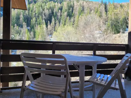 Studio vue montagne Pra-Loup, 4 pers., balcon : photo 6