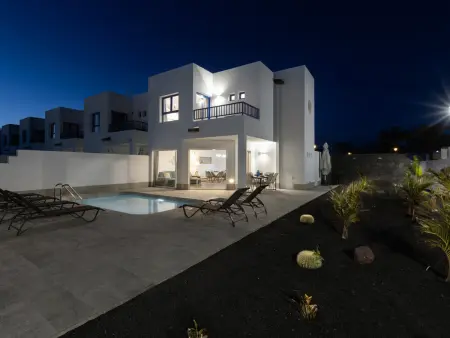 Location villa à Playa Blanca, Villa avec piscine privée - 6 pers.