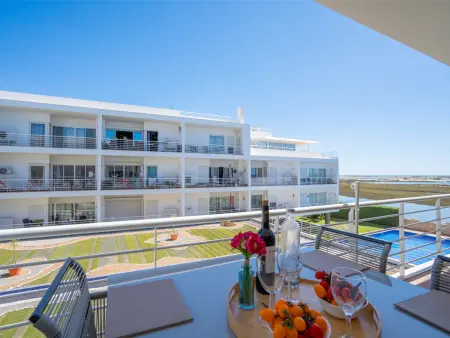 Location appartement à Fuseta, Appartement avec piscine, vue sur mer - 4 pers.