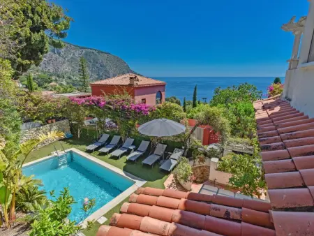 Paulette, villa avec piscine chauffée et vue mer à Èze : photo 31