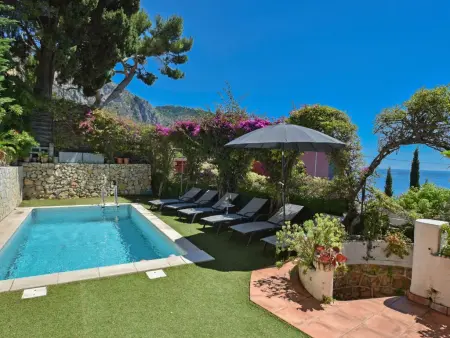 Paulette, villa avec piscine chauffée et vue mer à Èze : photo 36