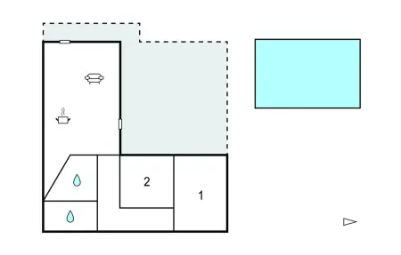 Maison 50 m² piscine privée Saint-Vincent-de-Paul : photo 11