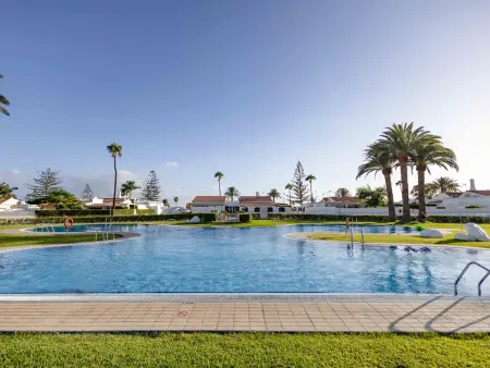 Location bungalow à Maspalomas, Appartement avec animaux, parking et clim - 6 pers.
