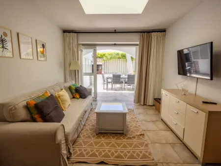 Bungalow 6 pers. Maspalomas, terrasse 50m² et jardin : photo 14