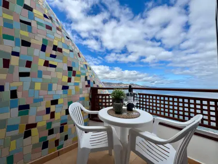 Appartement vue océan première ligne Plage Canteras : photo 3