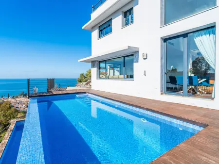 Location villa à Rincón de la Victoria, Villa confortable, vue mer et piscine - 7 pers.