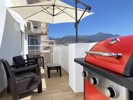 Apt 2 pièces vue mer, terrasse & barbecue à Nerja : photo 11