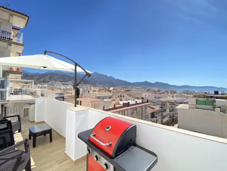 Apt 2 pièces vue mer, terrasse & barbecue à Nerja : photo 18