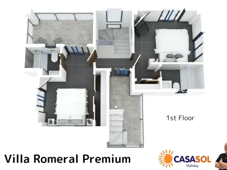Villa Romeral Premium, 4 chambres avec piscine à Nerja : photo 51