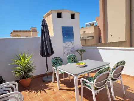 Penthouse Clavero à Nerja – terrasse BBQ, plage à 500 m : photo 1
