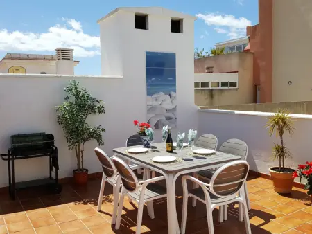 Penthouse Clavero à Nerja – terrasse BBQ, plage à 500 m : photo 2