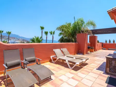Duplex 3 ch avec jacuzzi privé, première ligne de plage à Torrox : photo 3