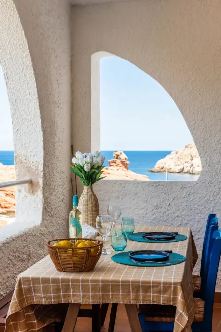 Appartement front de plage à Cala Morell, 2 ch., 4 pers.