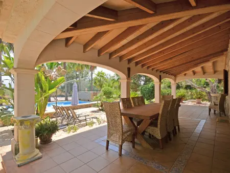 Maison Tiraset : court de tennis et piscine près de Llubí : photo 6