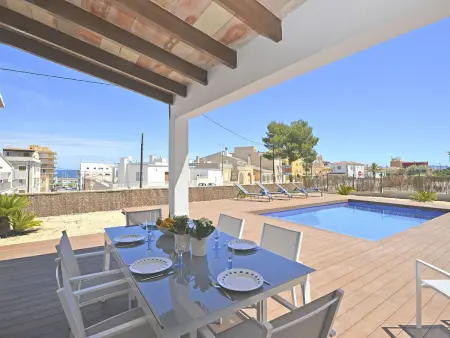 Pinocha : maison 4 chambres, piscine privée à 300m de la plage : photo 26