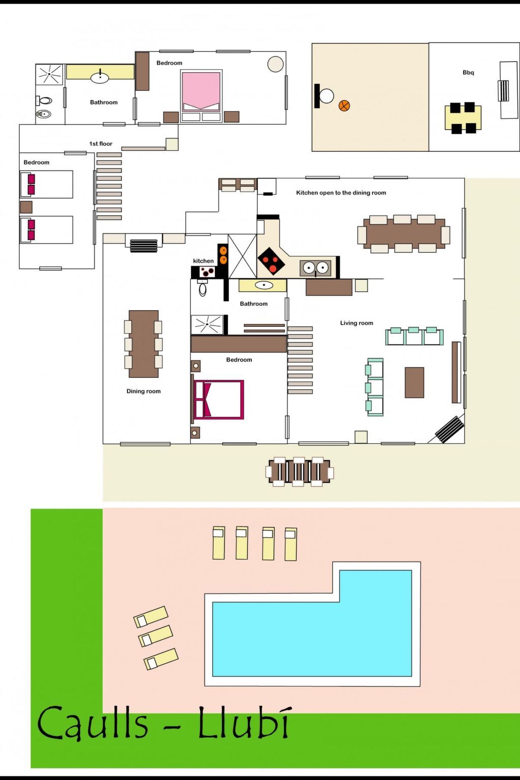 Maison Caulls, 3 chambres piscine privée à Llubí - Photo 17