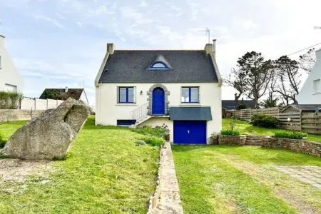 Location maison à Lampaul Plouarzel, Retraite côtière de Plouguerneau avec jardin